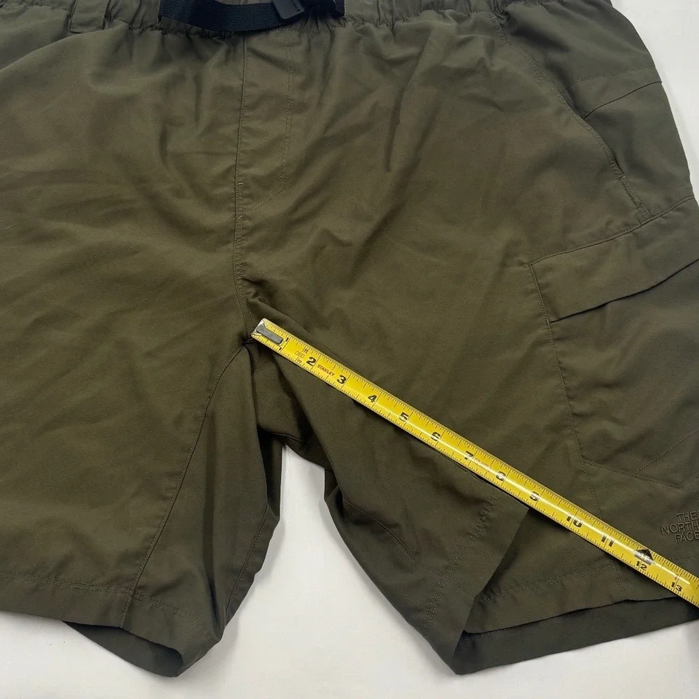 The North Face Men's‎ XXL Cargo Olive Green Belted Lined Hiking Outdoor Shorts